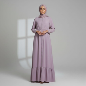 Elegant Lilac Formal Abaya