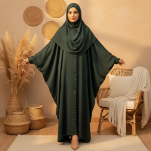 Forest Green  Butterfly Abaya